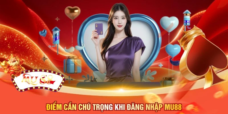Điểm cần chú trọng khi đăng nhập MU88